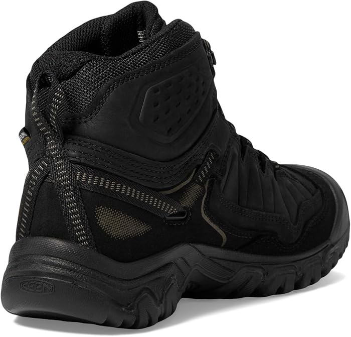 Мужские ботинки KEEN Targhee IV Waterproof Hiking, цвет: Чёрный — фото 4