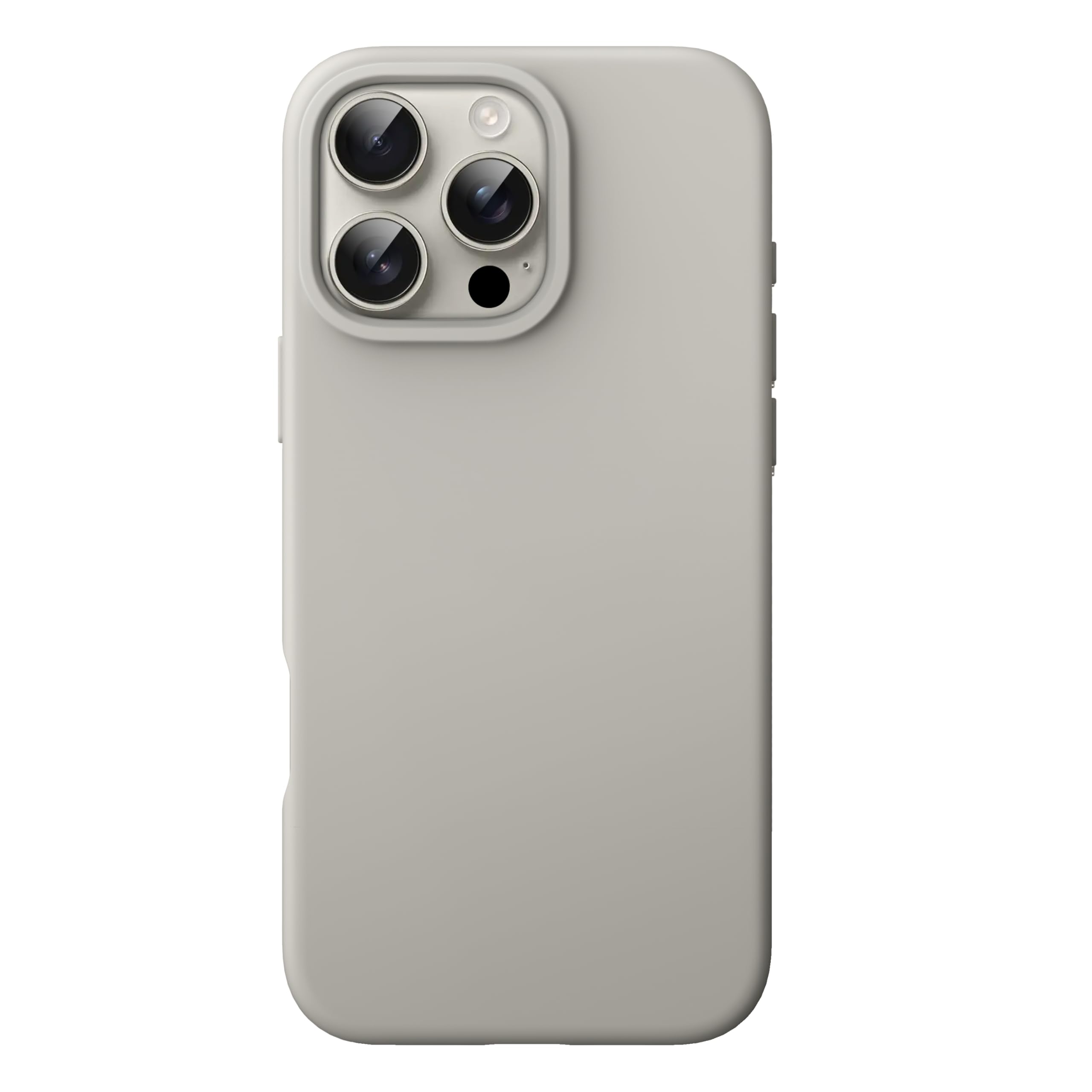 JETech Liquid Silicone Case for iPhone 16 Pro 6.3-Inch, Silky Soft Touch Full-Body Protective Phone Case, Anti-Scratch Shockproof Cover with Microfiber Lining (Natural Titanium)