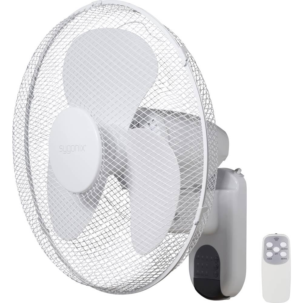 sygonix Ventilateur Mural 45 W (Ø x H) 430 mm x 480 mm Blanc