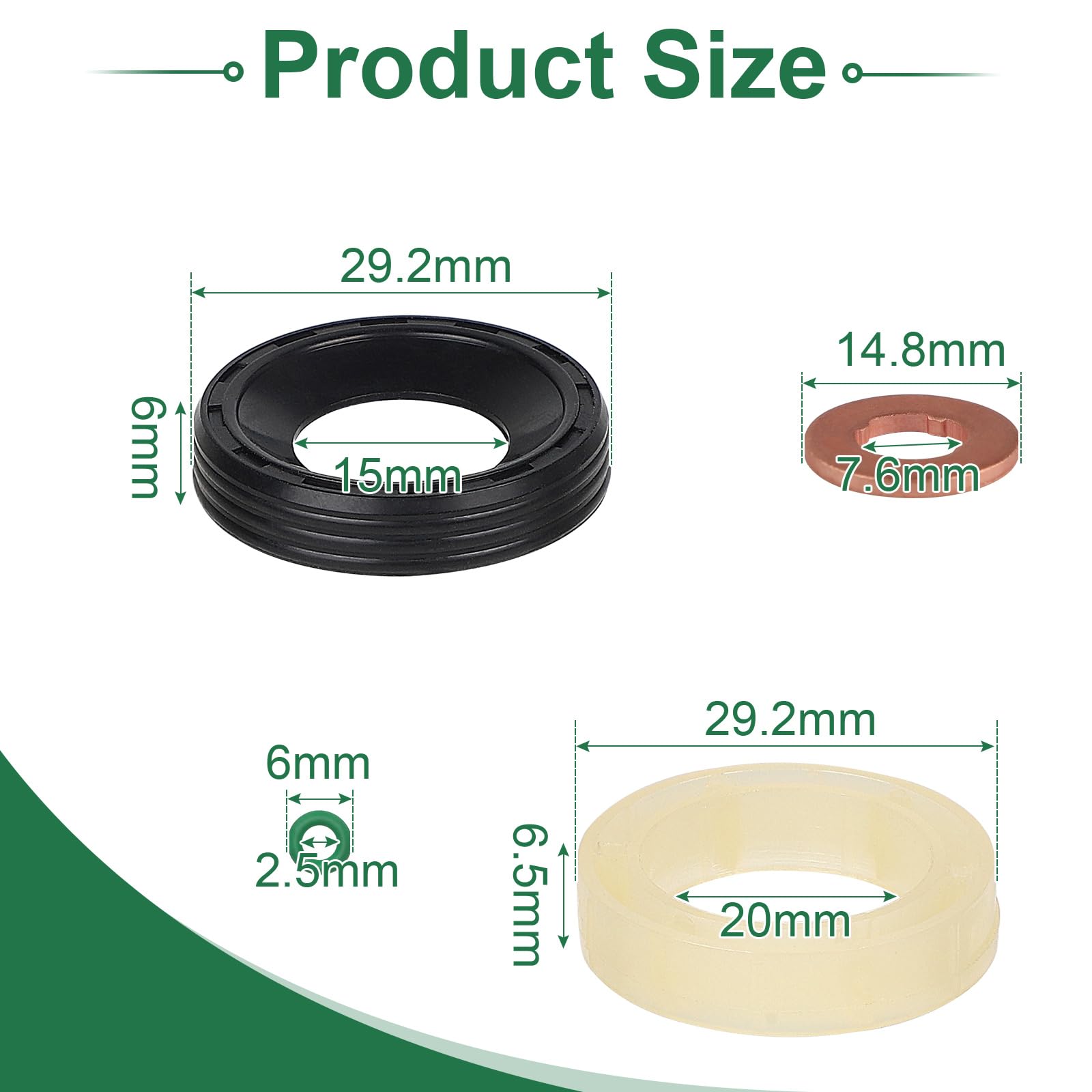 Kraftstoffinjektorsiegel Waschmaschine O-Ring-Kit Für Ford Fusion 1.6 TDCI 04-12