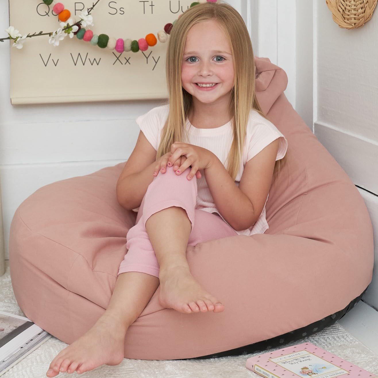Amazon.com: ZICOTO Stuffed Animal Storage Bean Bag Chair Cover for