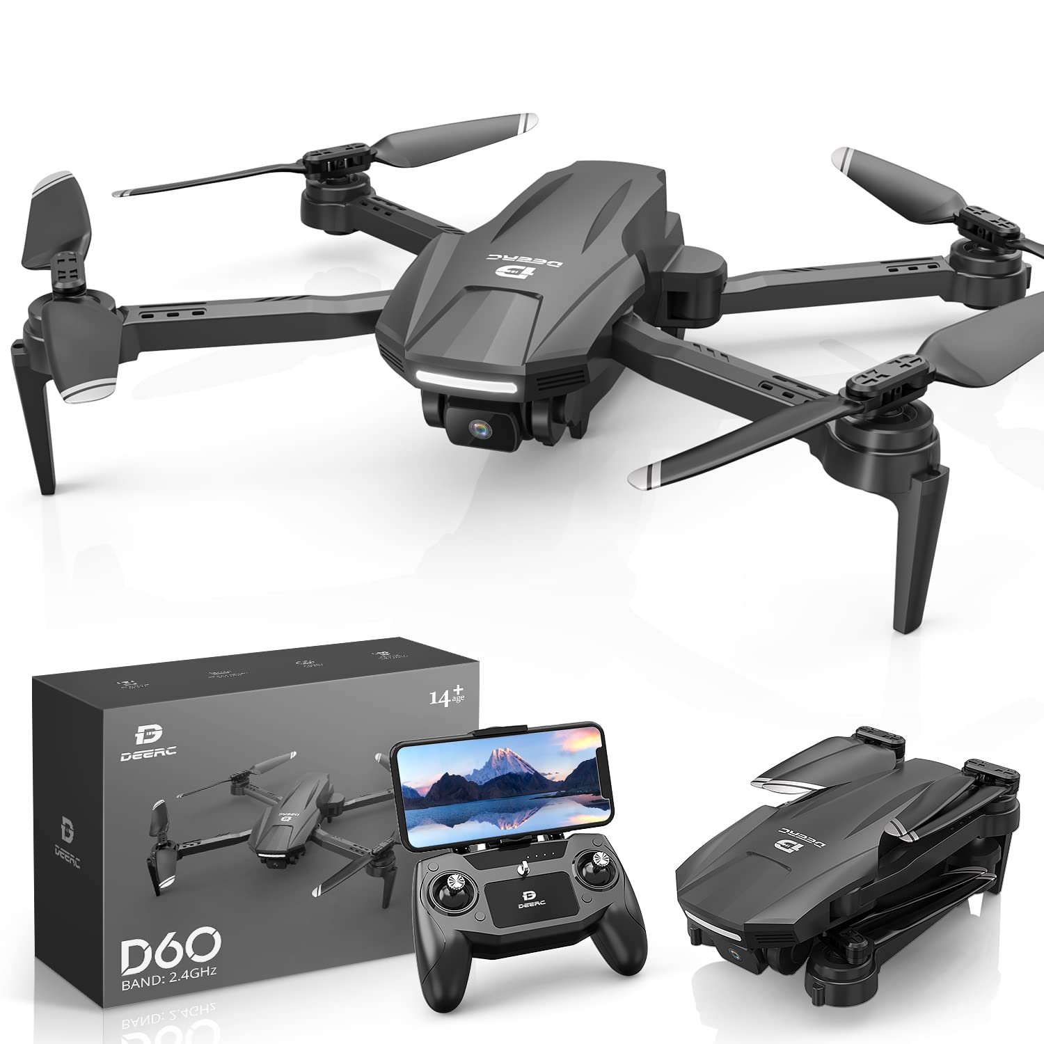 DEERお値下げ　ドローンカメラ付き収納付き2K HD120°広角カメラ 90° DEERお値下げ ドローンカメラ付き収納付き2K HD120°広角カメラ 90°