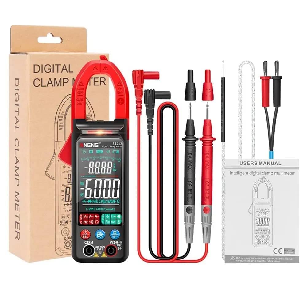 amiciSense ST212 Digital Clamp Meter, 400A DC/AC Current and Voltage Test TRMS Multimeter with 6000 Counts NCV Resistance Capacitance Frequency Test (B0BZYXVQ7W) Amazon Price History, Amazon Price Tracker