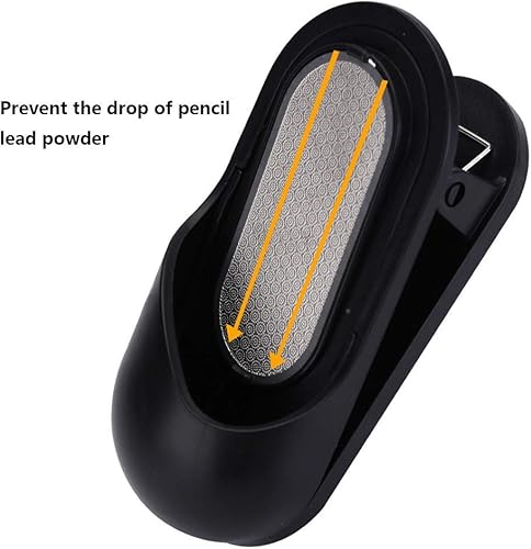 Miniatura 5 de BXT Sacapuntas de carbón de leña de grafito, sacapuntas de papel de lija de plomo para boceto, clip de abrazadera, amoladora de plomo, herramienta