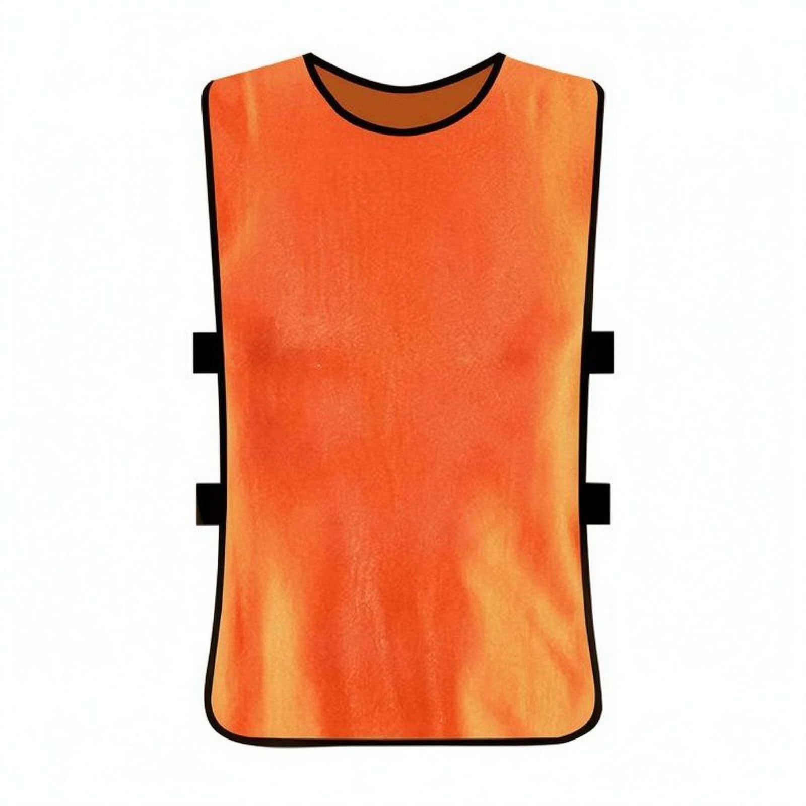 APIRILY Wide Round Neckline Training Vest Black Edging Scrimmage Vest Unfastened Flanks Pinnie Lightweight for Grouping, Orange, Adult | Vests | Clothing & Protective Gear | Paintball | Outdoor Sports-image-49