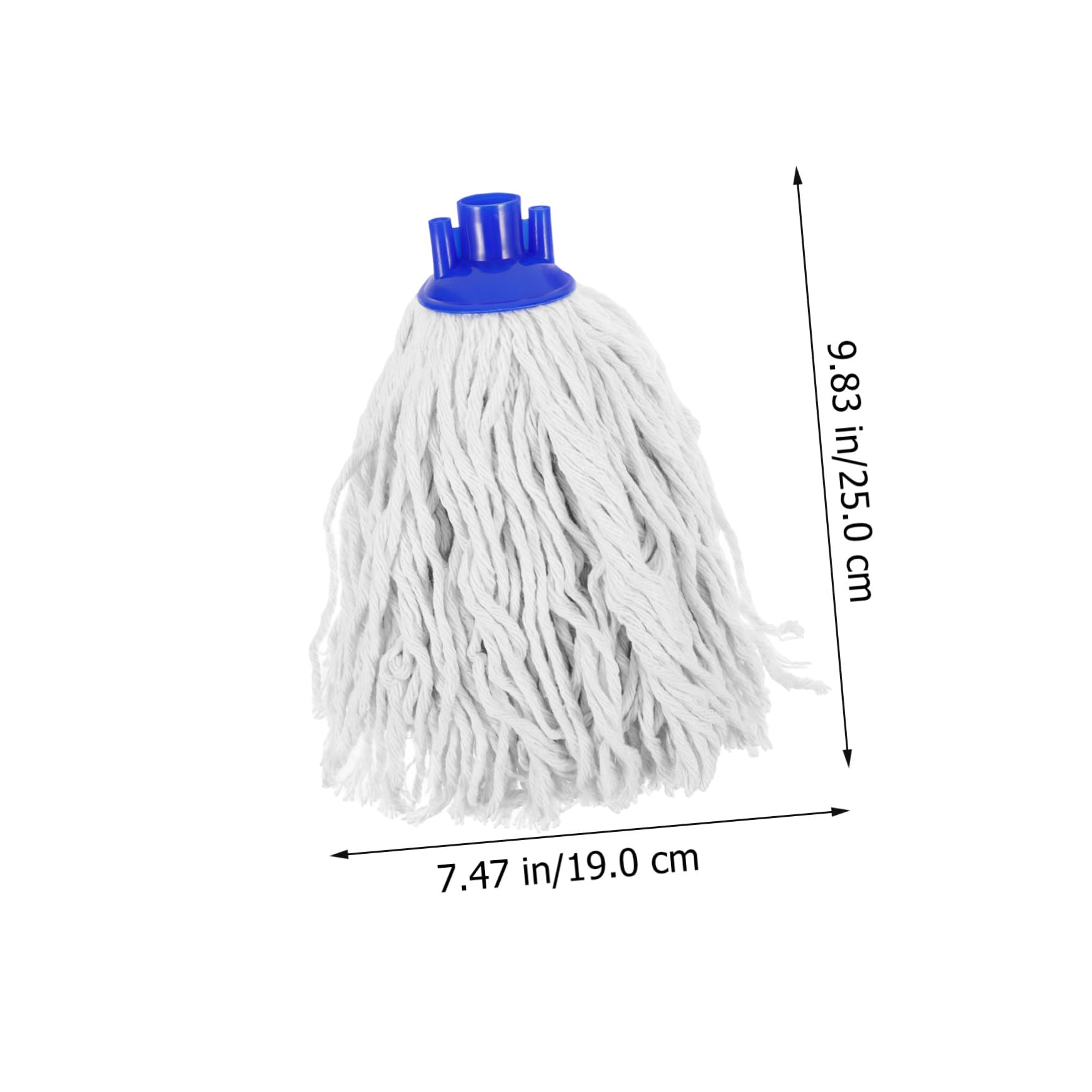 Recambio de 3 Cabezales para Fregona de Limpieza, de Hilo de Algodón, Reutilizables, Gran Absorción, para Suelo