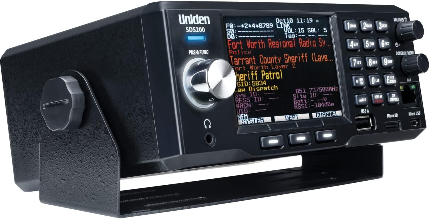 Uniden SDS200 True I/Q TrunkTracker X Base/Mobile Scanner, S.A.M.E. Weather Alert