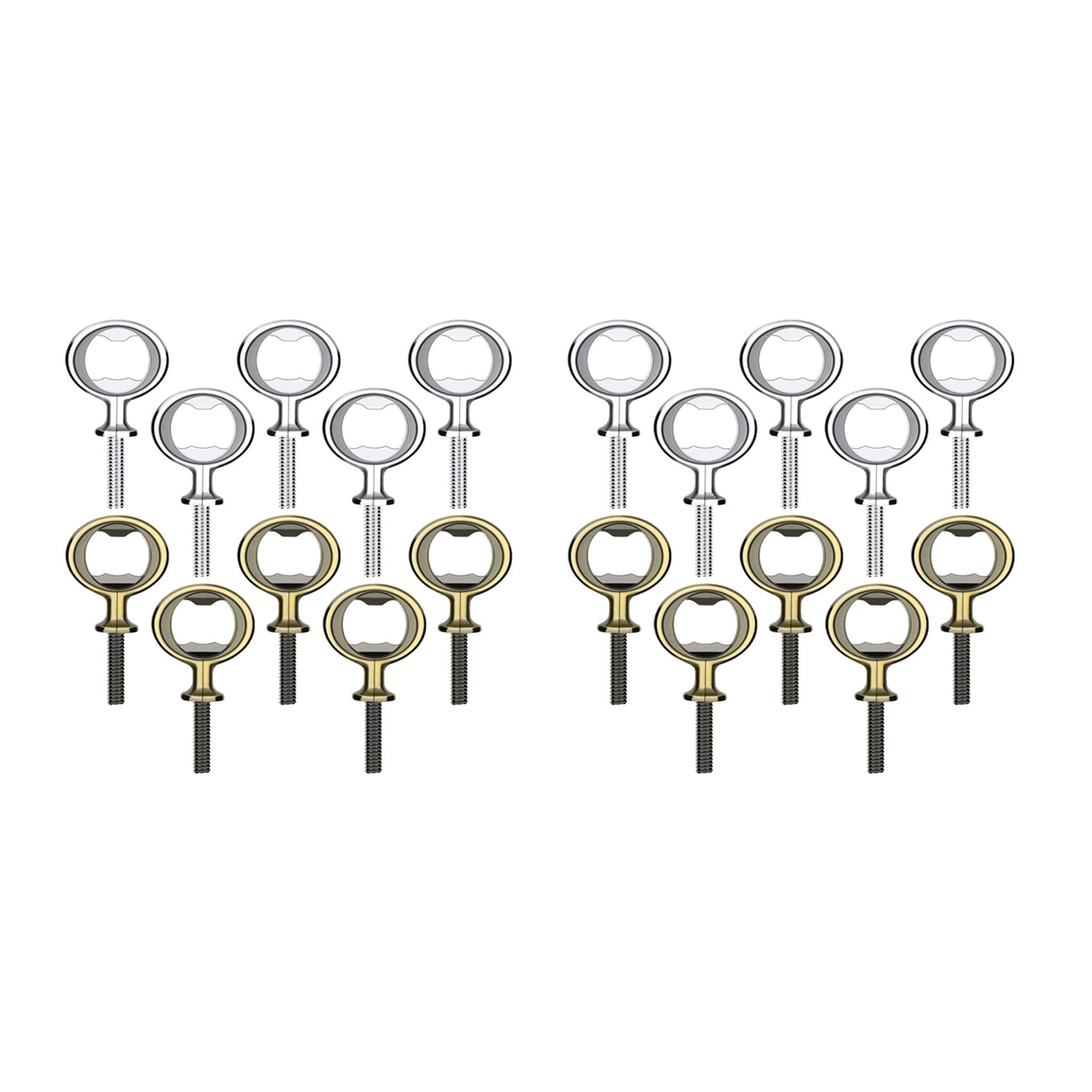 Matériel ouvre-bière durable : lot de 20 inserts de décapsuleur plat en acier inoxydable