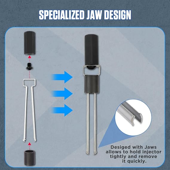Fuel Injector Remover Tool Compatible with Ford & Volvo, Fuel Injector Puller Injector Installer for Ford & Volvo 1.0L 1.5L 1.6L 1.8L 2.0L 2.3L 2.7L 3.5L Replace OE# 310-206, 9997410