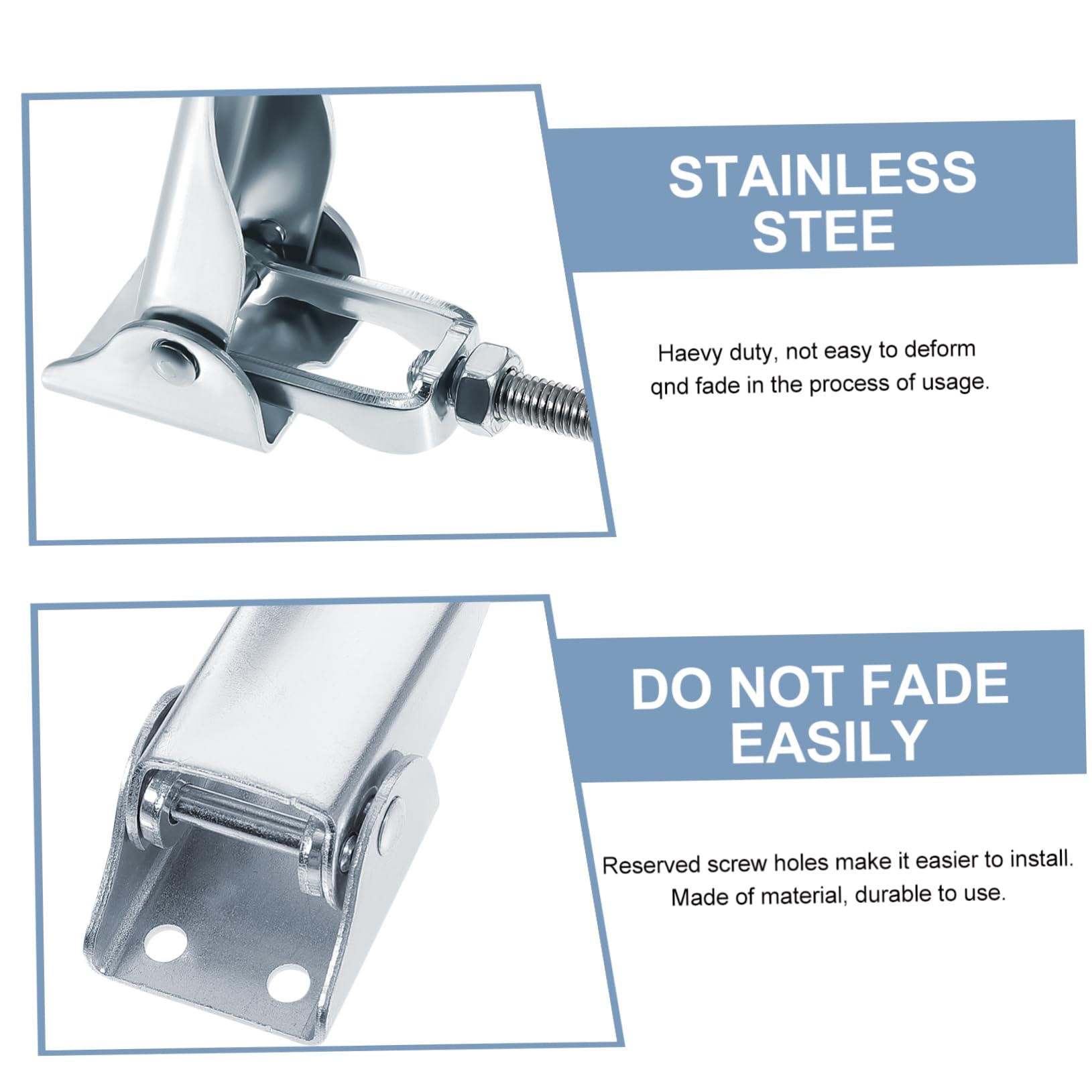 Veemoon Hook Locks Alloy Latch for Mechanical Device Replacement Heavy Duty Easy Install