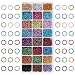 PH PandaHall About 8400pcs 24 Color 6mm Aluminum Jump Rings Open Jump Rings for Choker Necklaces Bracelet Chain Maille Jewelry Making