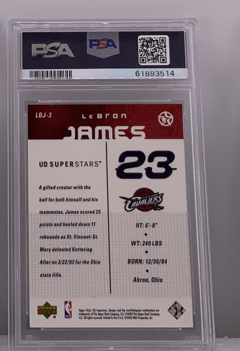 Amazon.com: 2003-04 Upper Deck Superstars #LBJ-3 Lebron James