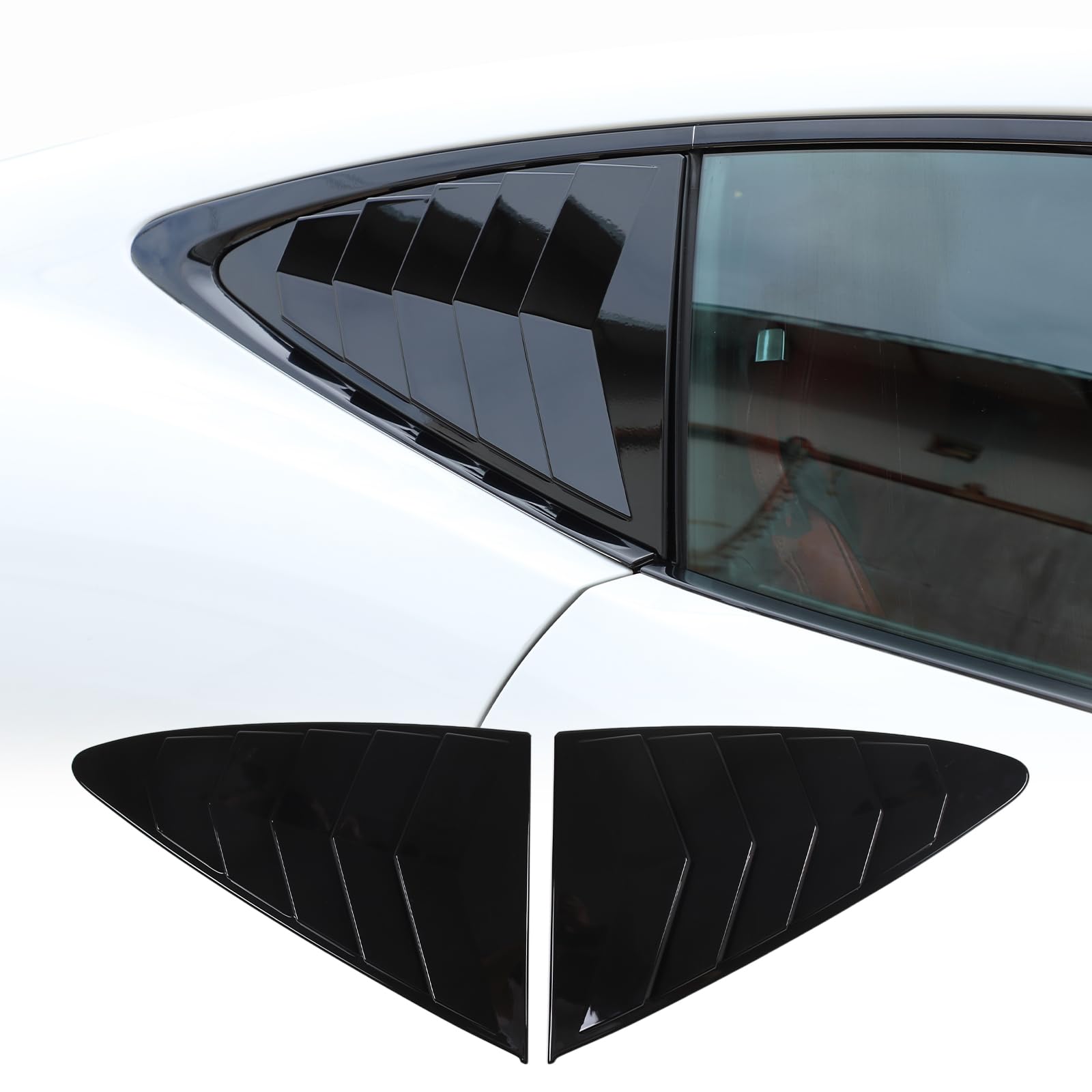Amazon.com: Daeiclru Rear Side Window Louver Cover Fit for Jaguar