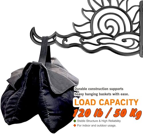 Miniatura 3 de Soporte para colgar plantas de alta resistencia, colgador de aluminio para colgar plantas de 13 pulgadas, resistente al óxido, gancho decorativo