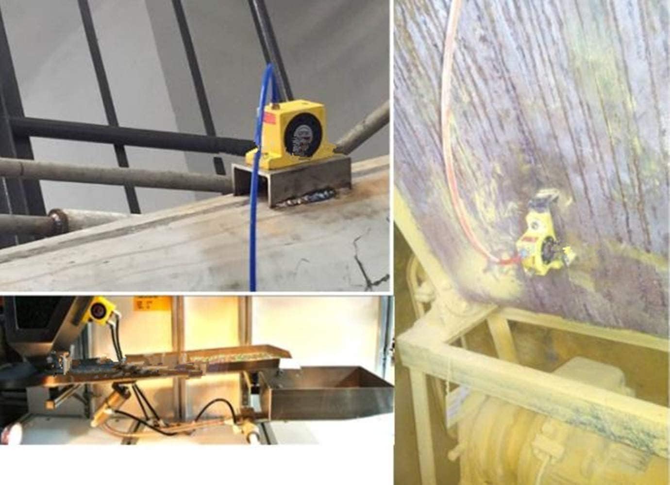 Industrial Turbine Vibrators GT16, G 1/4" Slient Pneumatic Turbine Vibrators, Golden Industrial Vibrator Free Muffler