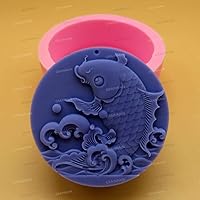 Vista 2 de Craft Art - Molde de silicona para jabón, moldes de silicona hechos a mano para hacer jabón (11293)