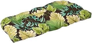 10 Hot Tub Pergola Ideas for Privacy and Weather Protection 87 Pillow Perfect Tropic Botanical Indoor/Outdoor Tufted Wicker Loveseat Cu...