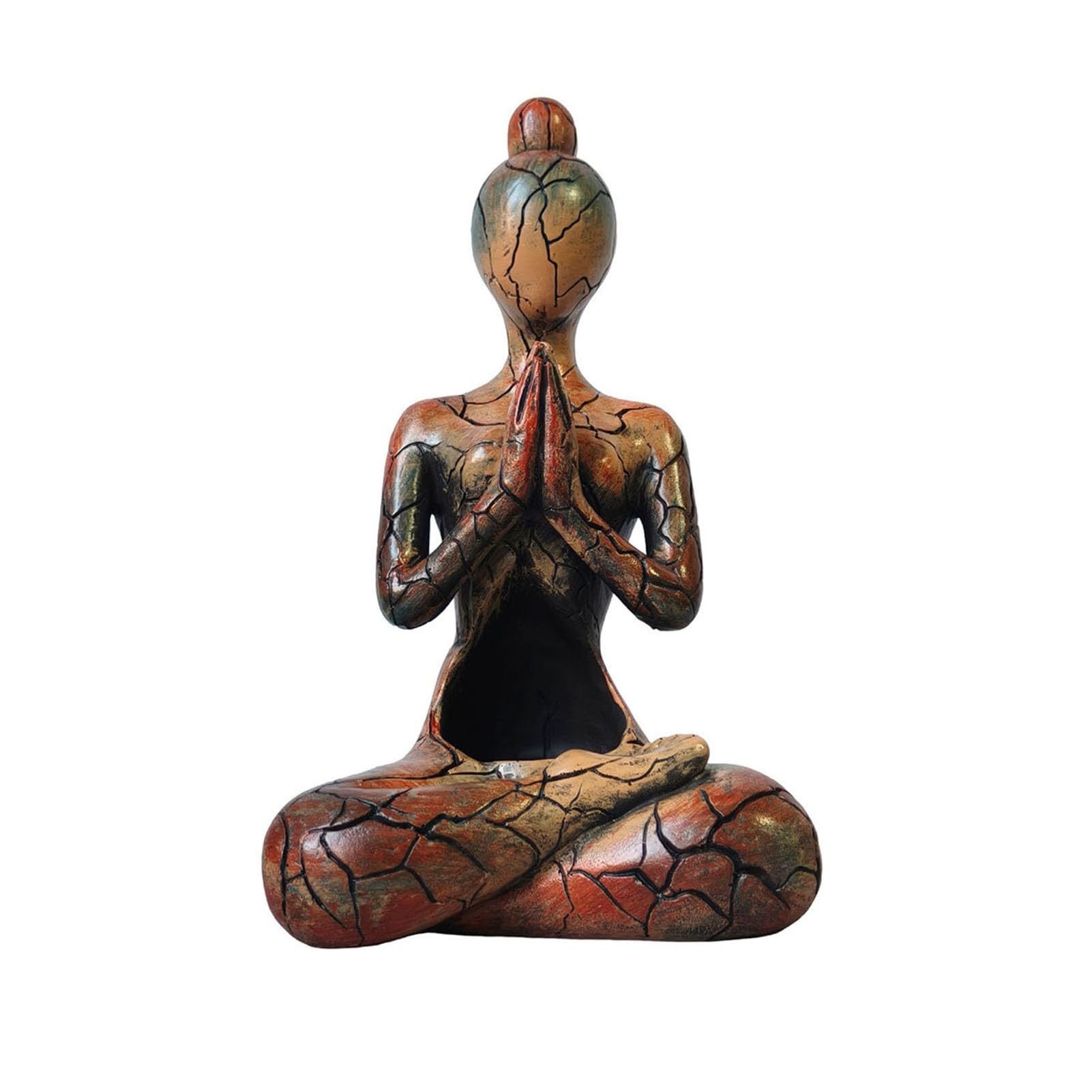 Glifora Yoga Meditation Figurine - Abstract Sitting Women Resin Statue Sculpture, Indoor Outdoor Yoga Room Zen Decoration Ornament