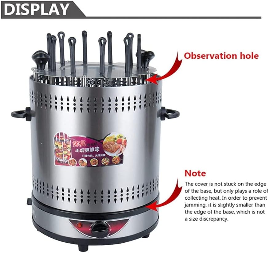 Roasters Automatic Rotary Electric Grills BBQ Skewers Machine Non-Stick BBQ Grill For Home Party Camping 1350W