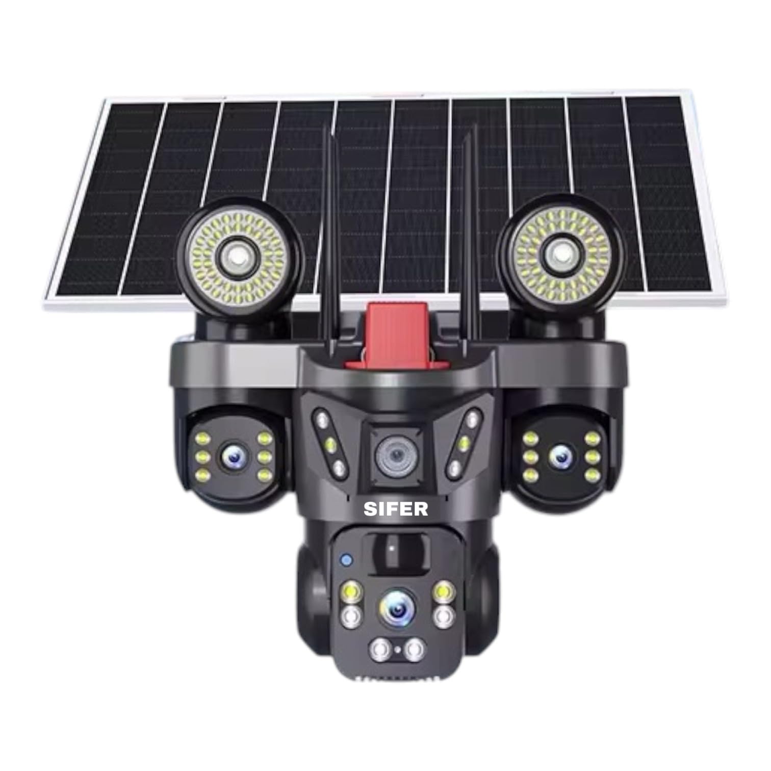 SIFER 12 MP Full HD Triple Lens Solar CCTV Camera | Two-Way Audio | 4g sim Solar Camera Outdoor Waterproof 360 | Human Detection | Color Night Vision-picture-18