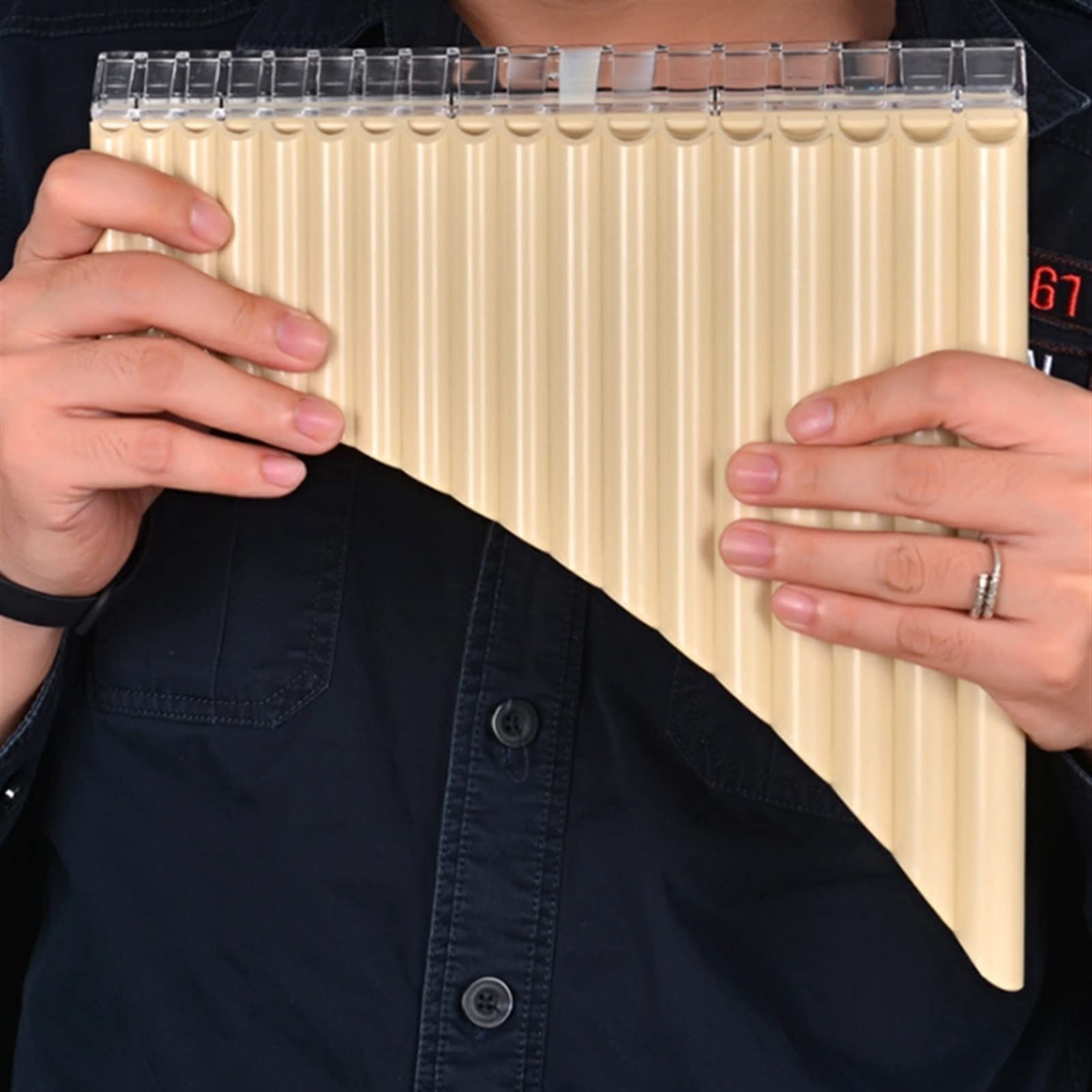 TSTS Flauto Pan Principianti Pan Flauto 18 Tubi Panpipe Multifunzione per Studenti