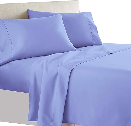 Miniatura 10 de Royal Tradition Juego de sábanas olímpicas de 550 hilos, 100% algodón, tamaño Queen, color mar