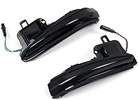 Vista 6 de HIGH FLYING - Accesorios para auto: espejos laterales LED, luces de señal de giro dinámicas y secuenciales con apagón, tira indicadora, 2 piezas/par