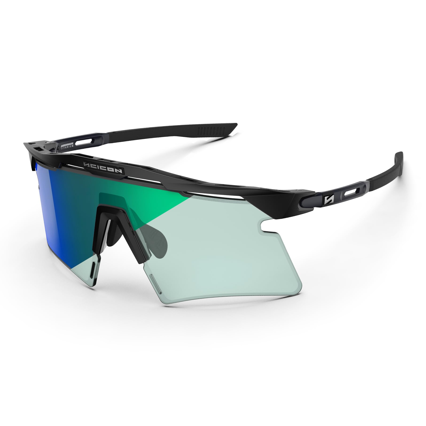 SCICON Aeroshade Titanium 2.0 (Black Crystal/Photochromic Multi Mirror Green)