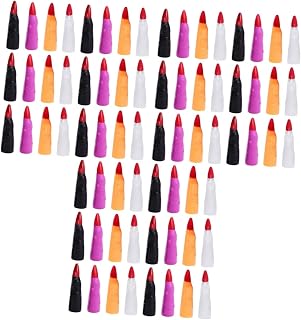 FRCOLOR 120 Peças Decoração De Unhas Para Halloween Decoração De Unhas Acessórios De Baile Decoração De Unhas Halloween Dedo Falso Dedos De Bruxa Marciana Capas De Dedo De Bruxa De