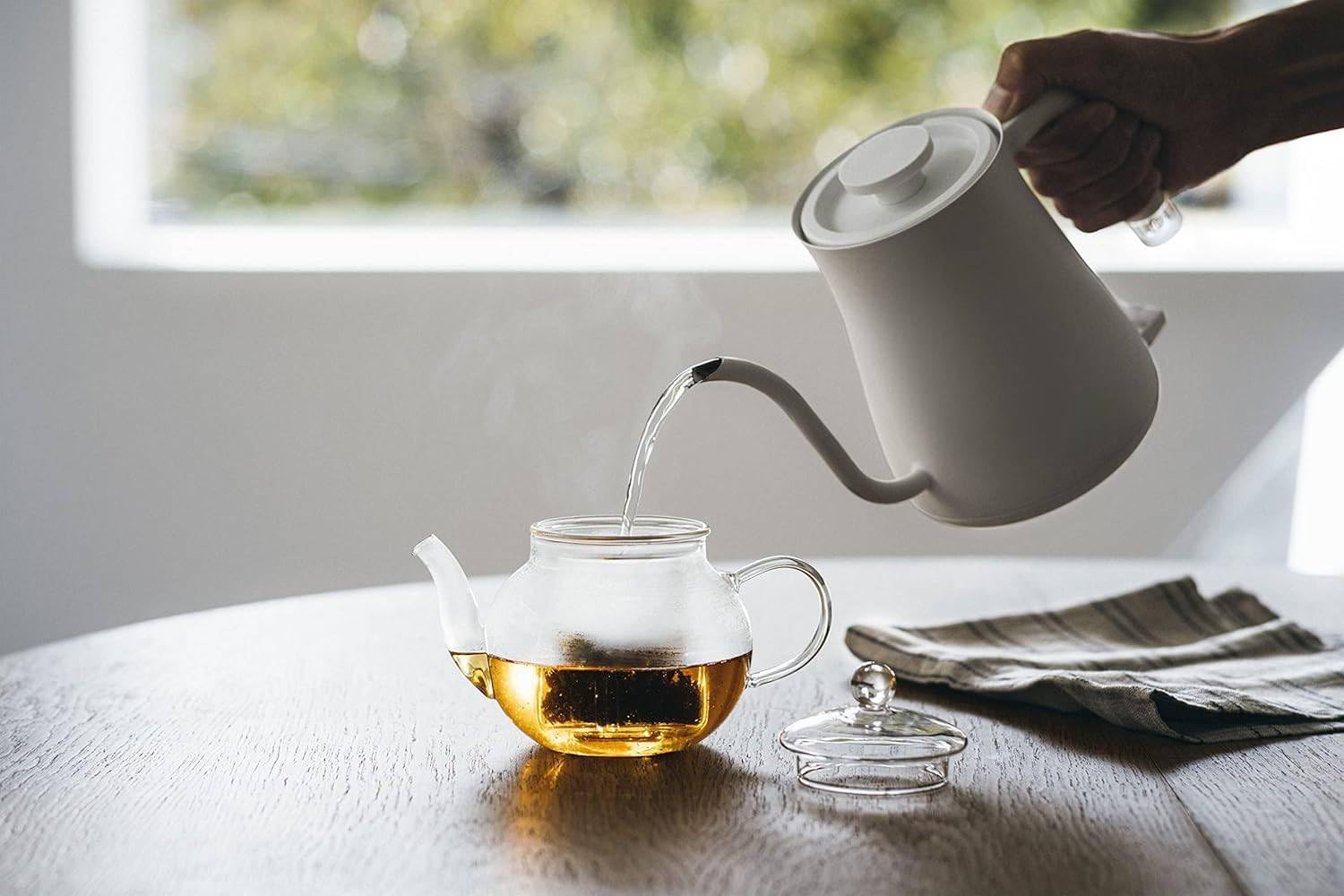 Amazon | ホワイト電気ケトル 0.6L | ポポイオ(Popoio) | 電気ケトル 通販