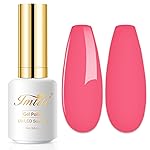 Imtiti Coral Pink Gel Polish, 0.5 Fl Oz Soak Off LED UV Nail Gel Kit for DIY Nail Art Manicure Salon
