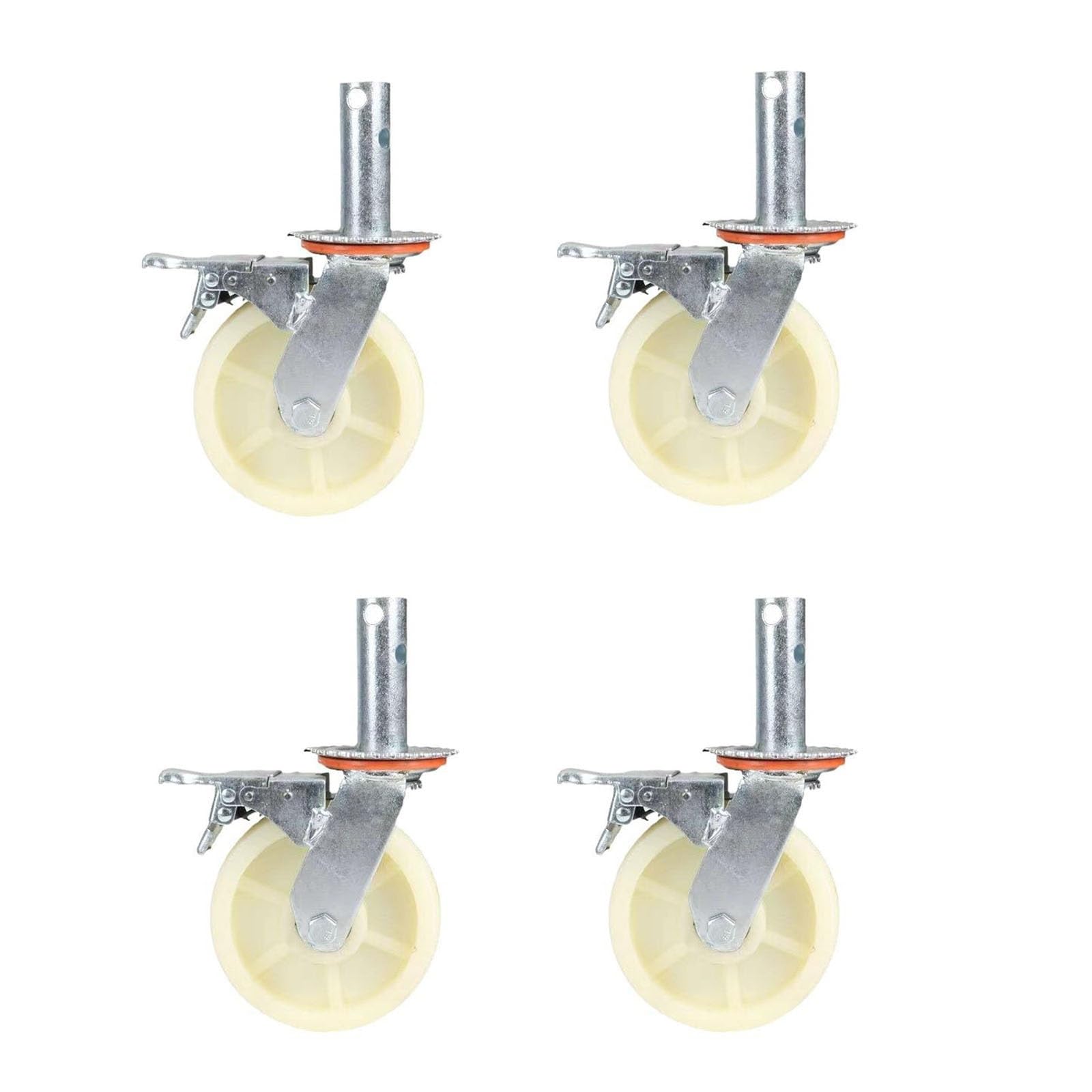 Roulette pivotante 6 pouces avec frein pour échafaudage de levage rapide