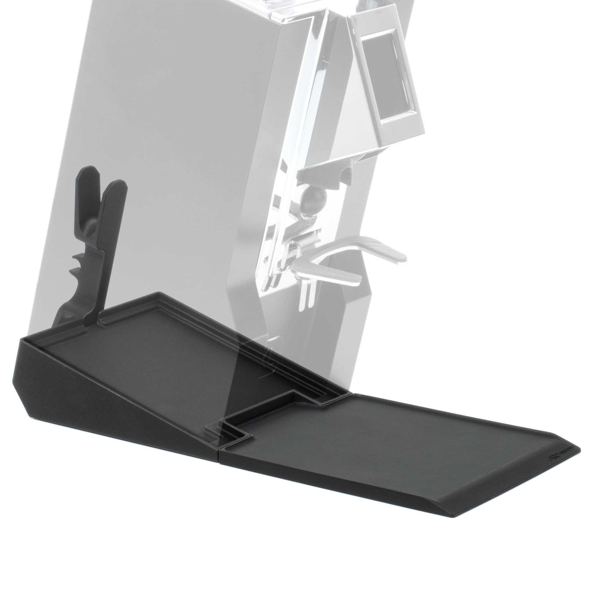 ARO Espresso® Supporto inclinato per Eureka Mignon con vassoio di raccolta in silicone | Kit dosatore singolo a bassa ritenzione