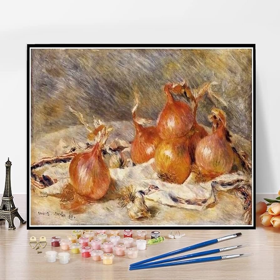 Amazon | DIY数字油絵オーギュスト・ルノワールによる玉ねぎ1881