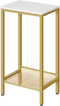 HOOBRO Tall Side Table, Telephone End Table, Small Tall Nightstand