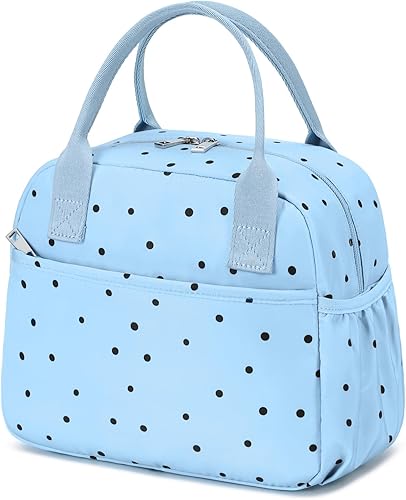 Miniatura 20 de CAMTOP Lonchera para mujer, bolsa de almuerzo aislada, lonchera con hielera térmica, a prueba de fugas, con diseño acolchado, bolsa de almuerzo Todo