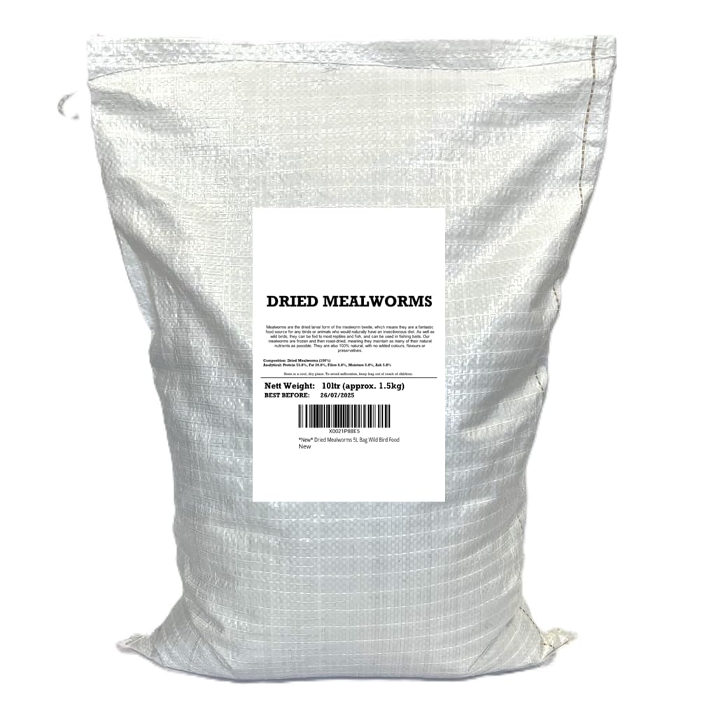 1kg Dried Mealworms Premium Wild Bird Food LPDW