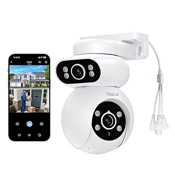 noorio 防犯カメラ 2K 16G Amazon.com : Noorio Dual Lens 2K Security Camera Outdoor