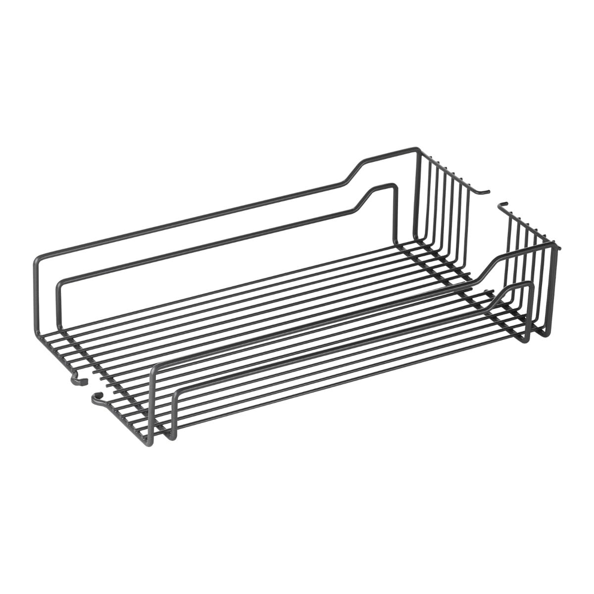 SOTECH Einhängekorb anthrazit 250 x 467 x 110 mm für 300 mm Schrankbreite Drahtkorb für Apothekerauszug DISPENSA-X, Junior und Swing, Kesseböhmer