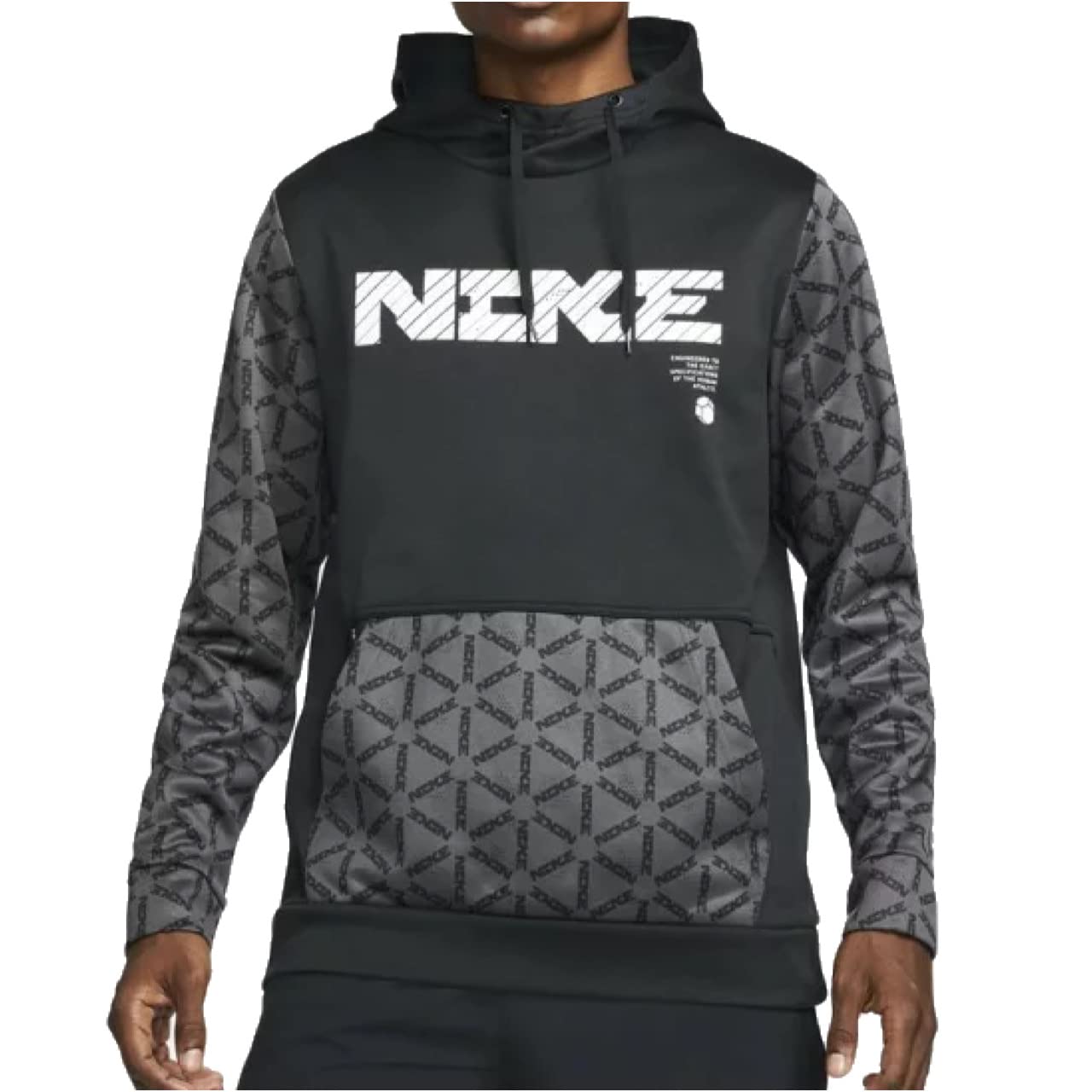 : NIKE DD1763-010 Men's Sweatshirt Hoodie, M, Height 5