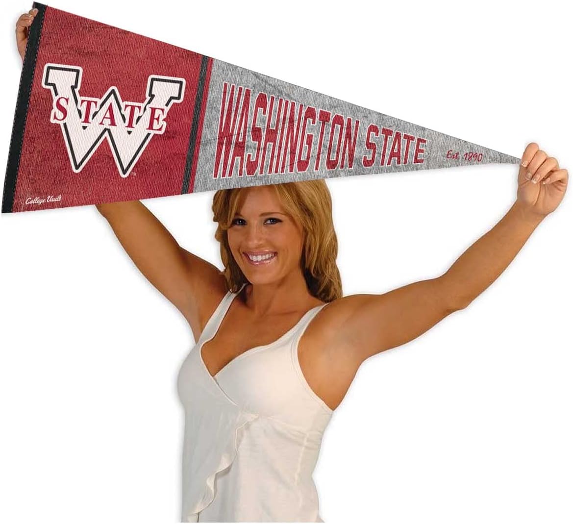 Washington State Cougars Pennant Throwback Vintage Banner - Image 4