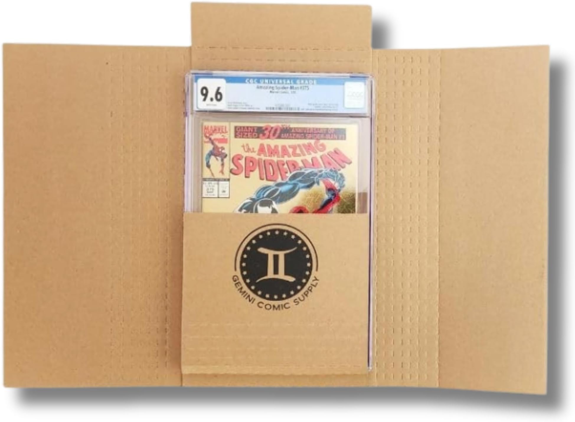 Gemini Wrap Mailer Comic Shipping Boxes - 10ct | Holds 15 Comics, 3 Graded Slabs, 10 Toploader Comics, 8 Magazines | Premium Customizable Gemini Mailers for Comic Books, Manga, Literature Mailers etc