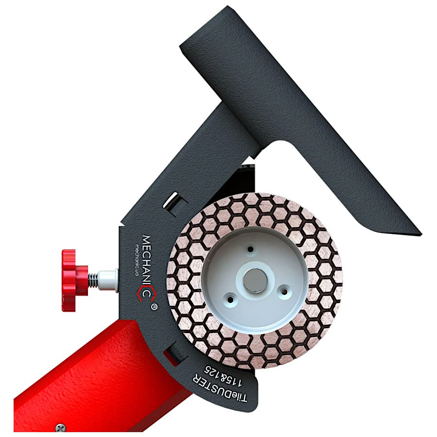 Mechanic TileDuster - Extractor de polvo para amoladora angular 115,125 mm + adaptador de goma
