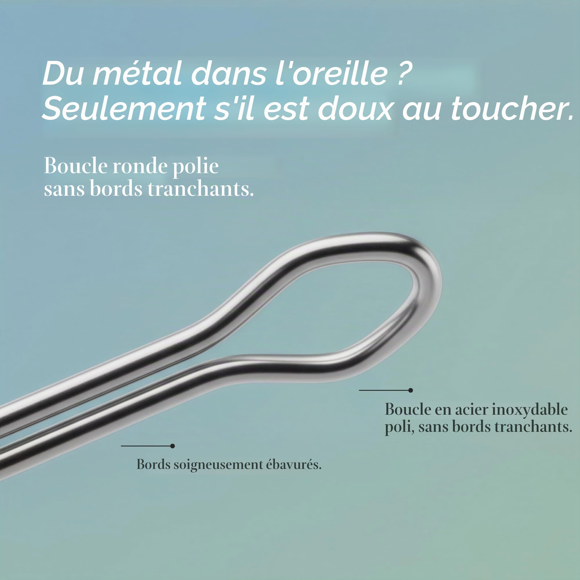 SCHWERTKRONE® Lot de 2 nettoyants d'oreille [CUILLÈRES À OREILLES] – Nettoyeur d'oreille pour adultes – Nettoyeur d'oreilles – Nettoyage des oreilles – Cuillère pour enlever le cérumen – Curette