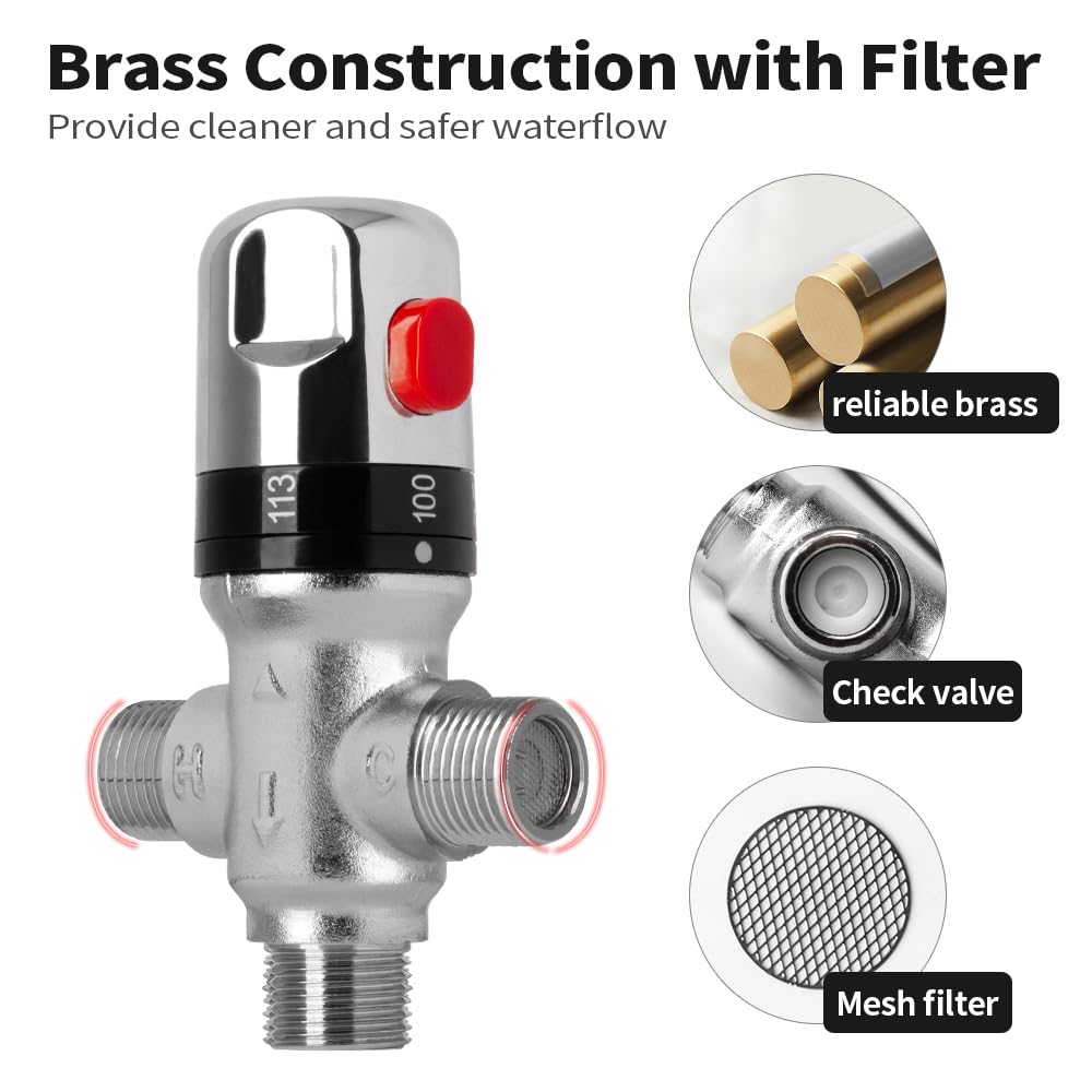 MORADO Thermostatic Mixer Shower Thermostatic Shower Mixer Shower Taps - View #5