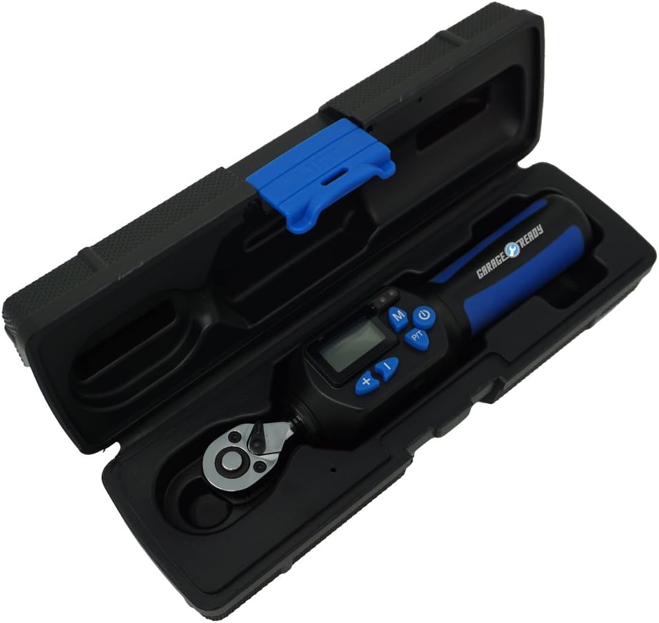 Digital Torque Wrench - (4 to 22 ft-lbs) (48-264 in-lbs) (5 to 30 Nm) +/- 2% Accuracy (1/4-Inch Drive)