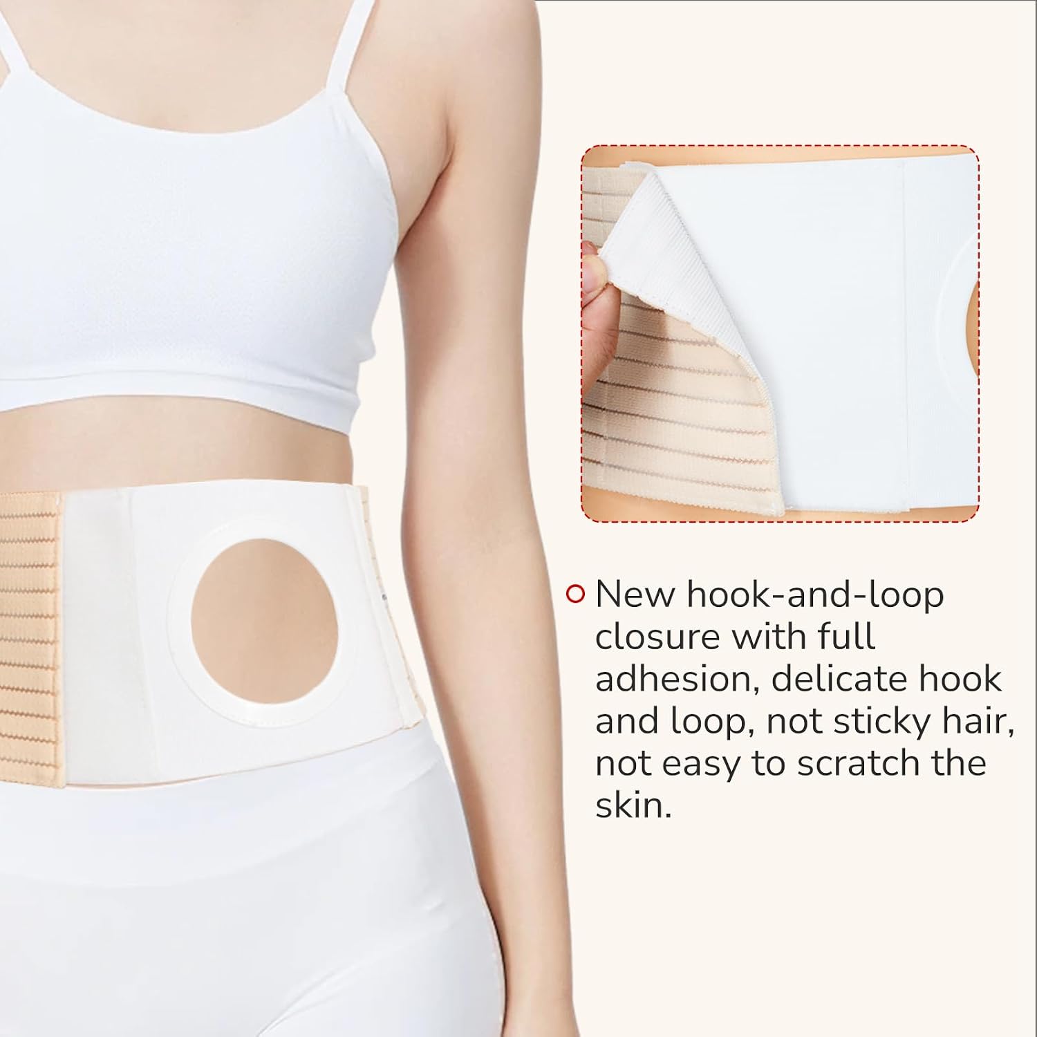 DERAYMI Ostomy Belt for Men Women, Medical Colostomy Ileostomy Waist Support Belt Abdominal Waistbands Binder Brace for Preventing Parastomal Hernia Stoma Opening (S)