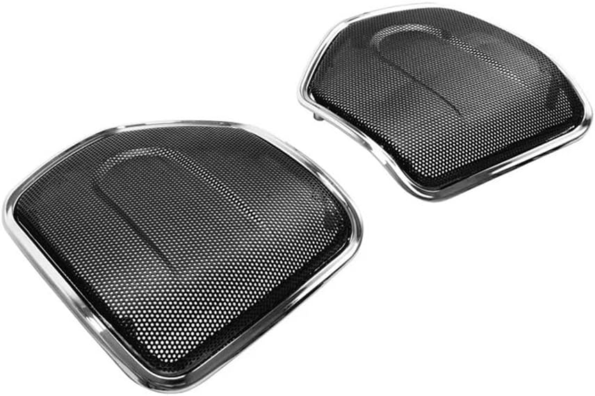 Compatible Motorcycle Saddlebag Speaker Lid Grills Compatible With 2020 2021 2022 2023 Models(CHROME)