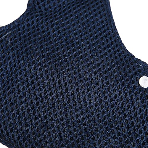 Hundegeschirr aus Denim, Welpengeschirr aus weichem Mesh mit Nylonleine für kleine Hunde und Katzen (L)
