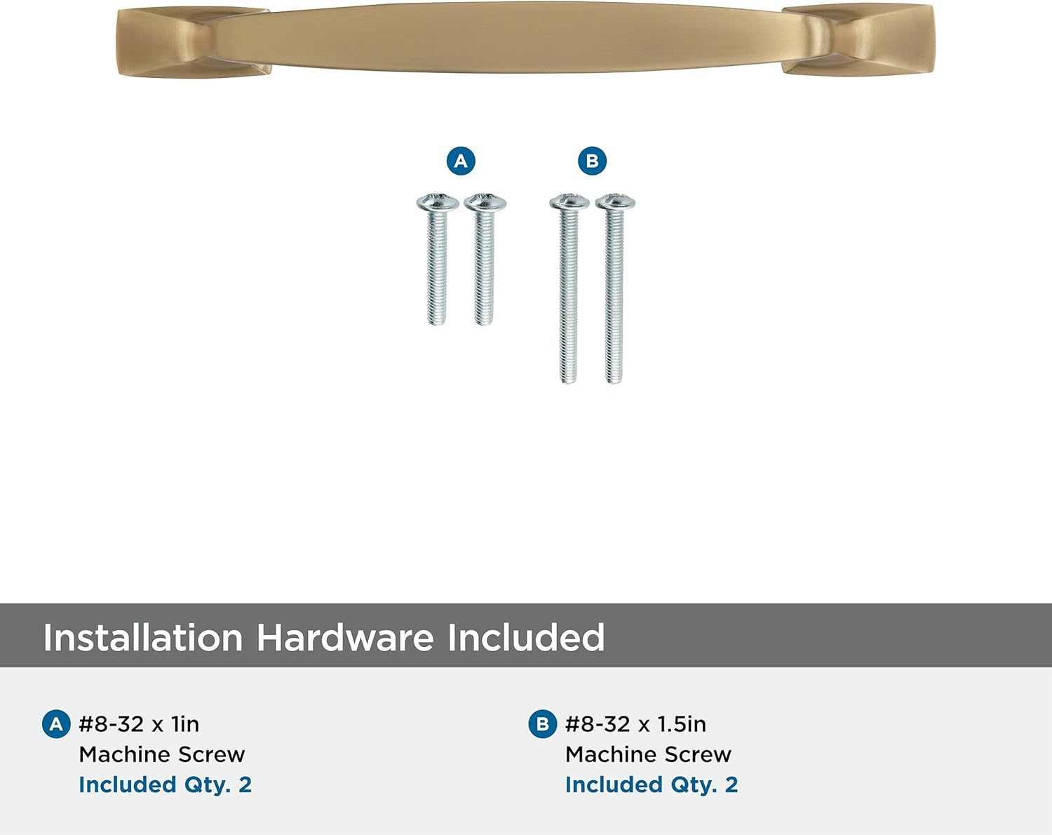 Amerock | Cabinet Pull | Golden Champagne | 5-1/16 inch (128 mm) Center to Center | Highland Ridge | 1 Pack | Drawer Pull | Drawer Handle | Cabinet Hardware